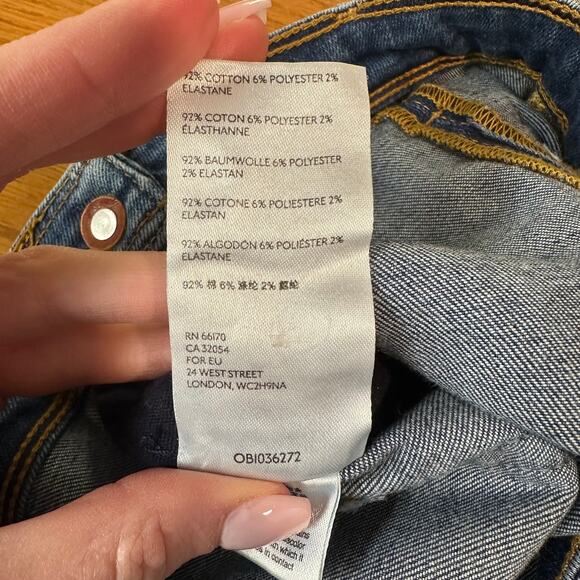 Anthropologie Pilcro High-Rise Carpenter Bootcut Jeans Flare Leg, Blue - Picture 13 of 14